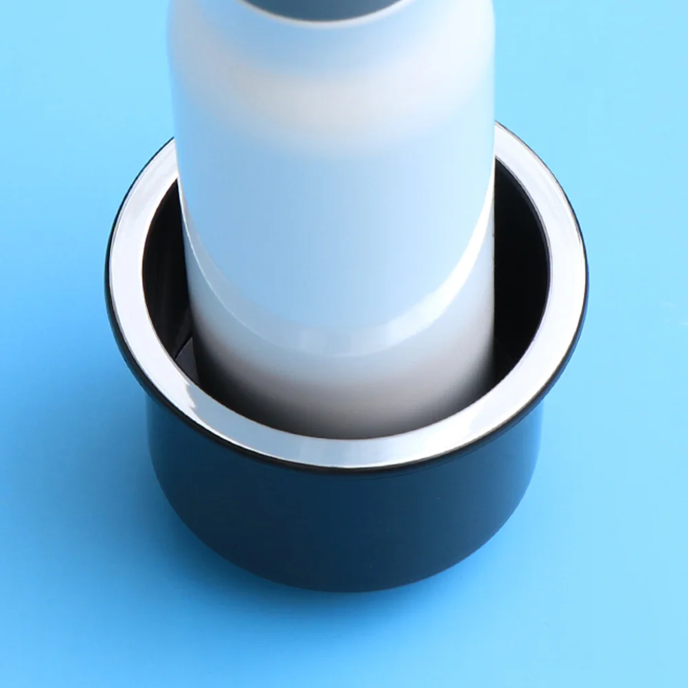 

2Pcs Universal Cup Holder Insert Plastic Recessed Design for Car Boat Rv Yacht Truck Compact Lightweight Easy Install