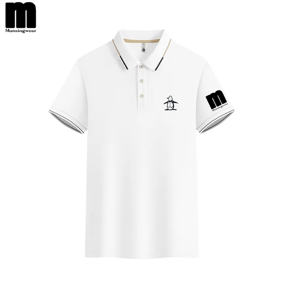 جديد الرجال قميص بولو الصيف أزياء لطيف البطريق عارضة قصيرة الأكمام الرجال والنساء جولف ملابس عالية الجودة