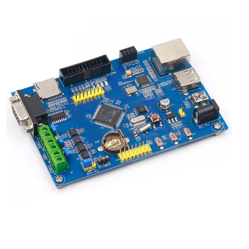 

Промышленное управление STM32F407VET6, макетная плата RS485, двойная CAN Ethernet-сеть STM32, синий, 1 комплект
