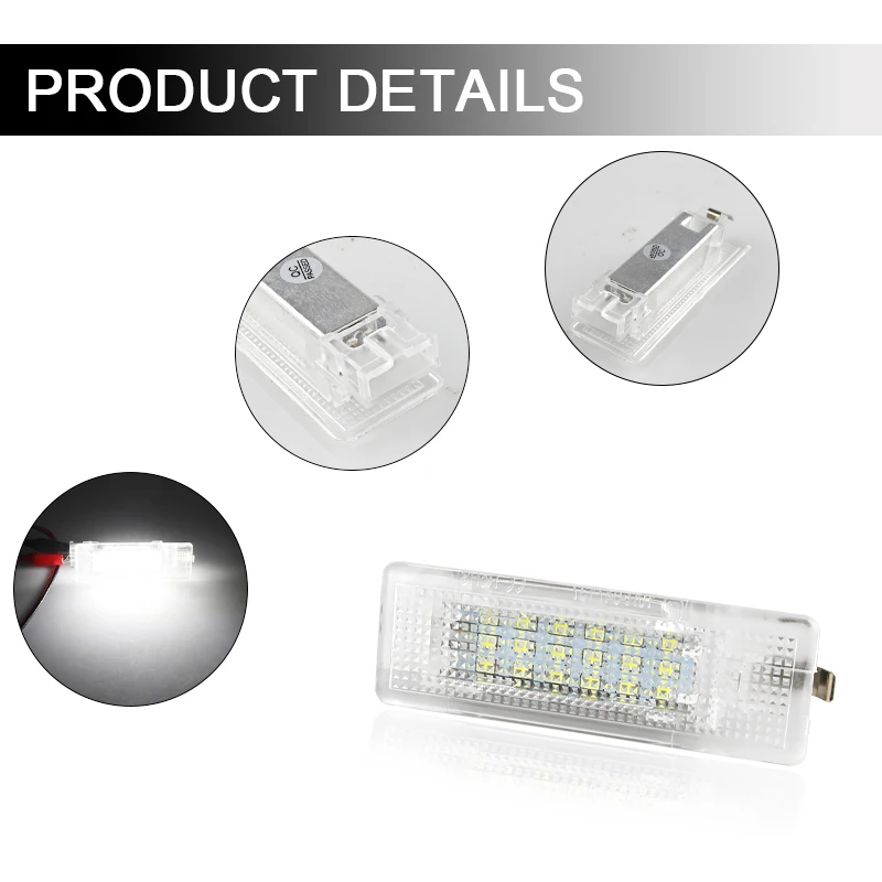 12V LED Luggage Trunk Lamp For Seat Alhambra Altea Cordoba/Vario Ibiza Toledo Leon White Luggage Compartment Light Assembly