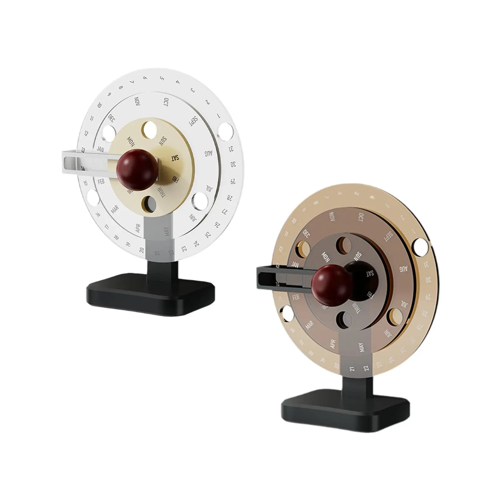 Circular Turntable Calendar Party Decoration Rotatable disks Calendar for Classroom Dining Room Bedroom Library Living Room