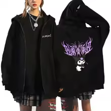Sanrio Hello Kitty Kuromi Zip Hoodie