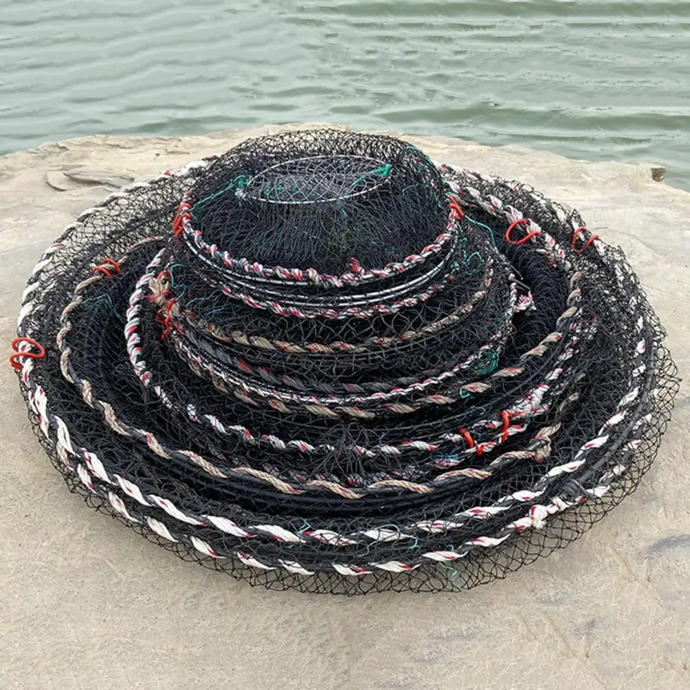 

Fishing Casting Net Crab Trap Portable Reusable Fishing Bait Traps for Catching Fish Crab Shrimp Quick Set-up Casting for Easy