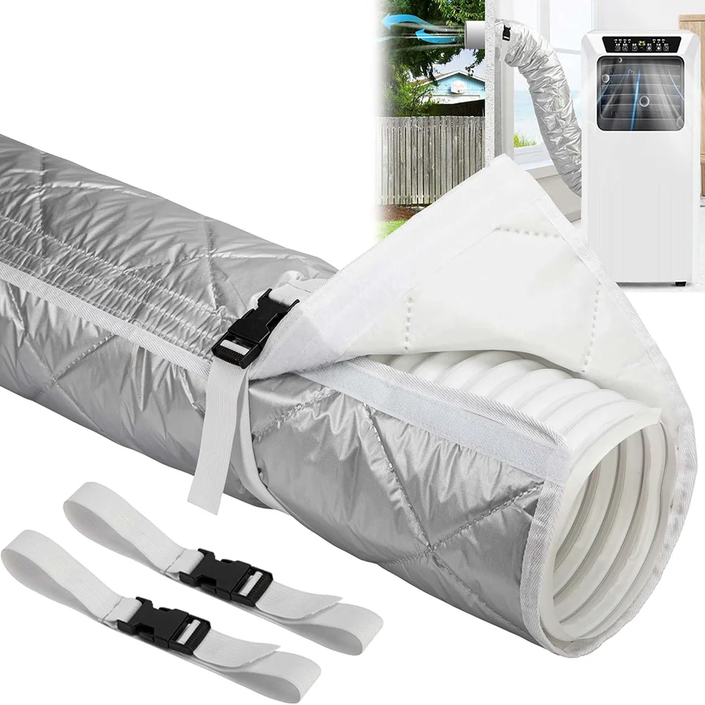 

Hose Cover for Portable Air Conditioners Insulation Protection for Exhaust Pipes Easy to Use with Elastic Band Design