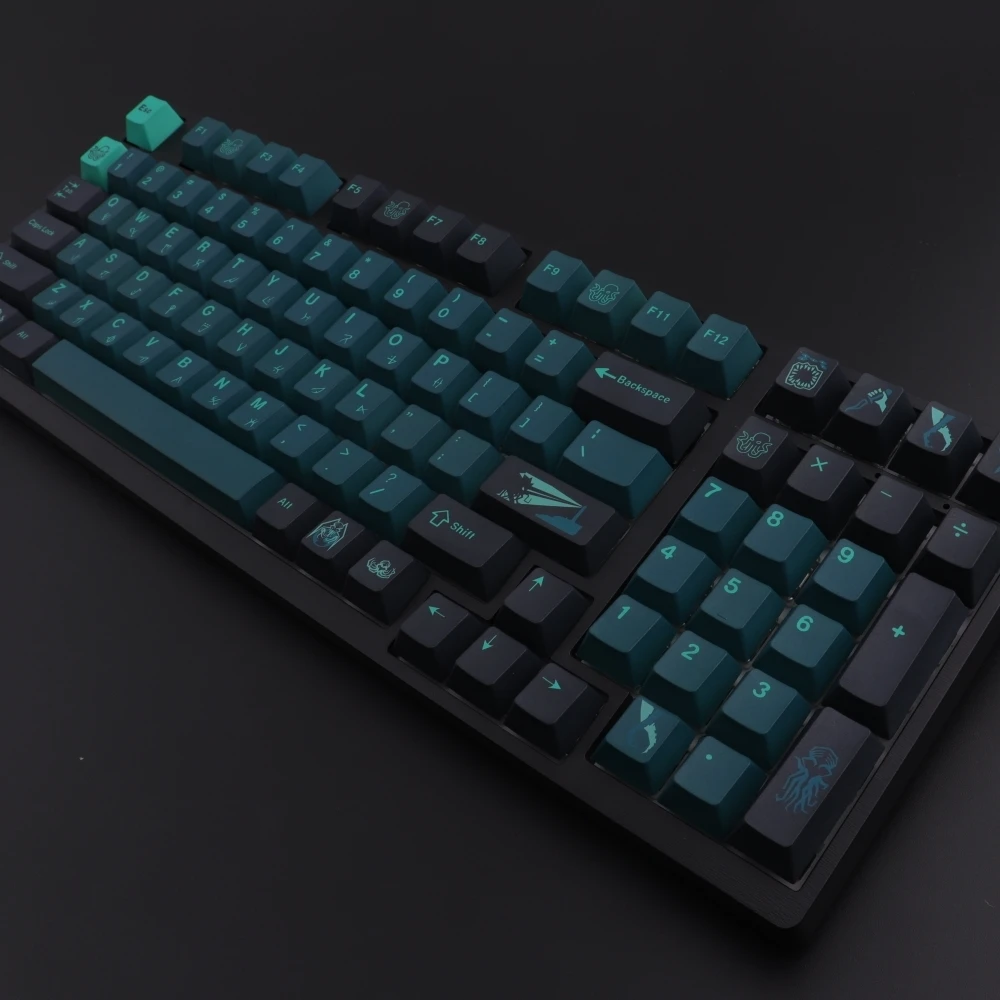 

Terror Abyss Keycaps PBT 5-Sided Thermal Sublimation CHERRY Height Mechanical Keyboards129 Keys PBT Crosshairs ATK Madlions