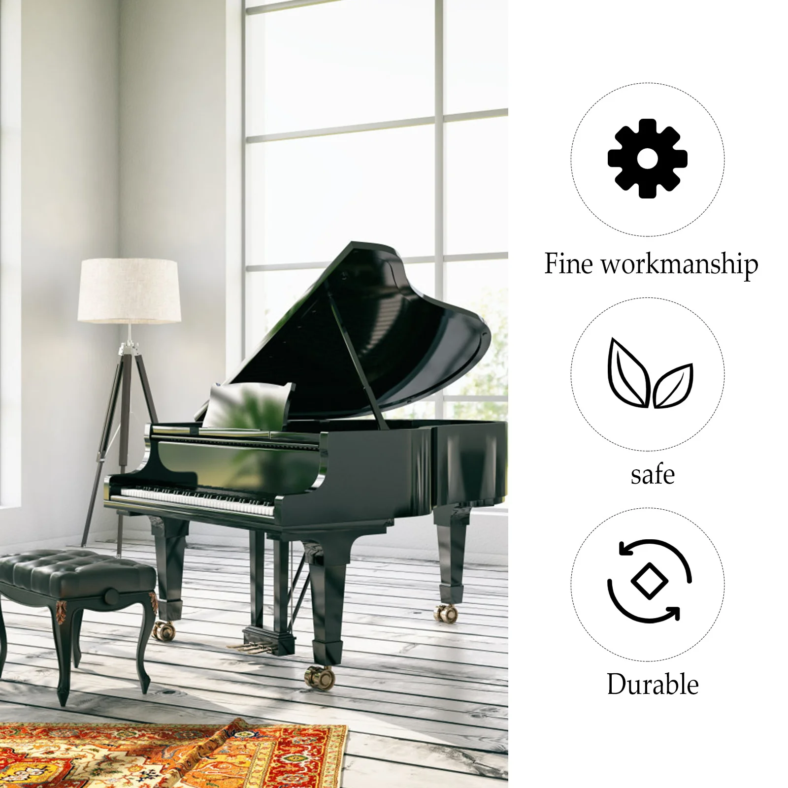 

Music Sheet Stand For Keyboard Electronic Piano Lightweight Abs Portable Music Score Holder Rack Instrument Accessory