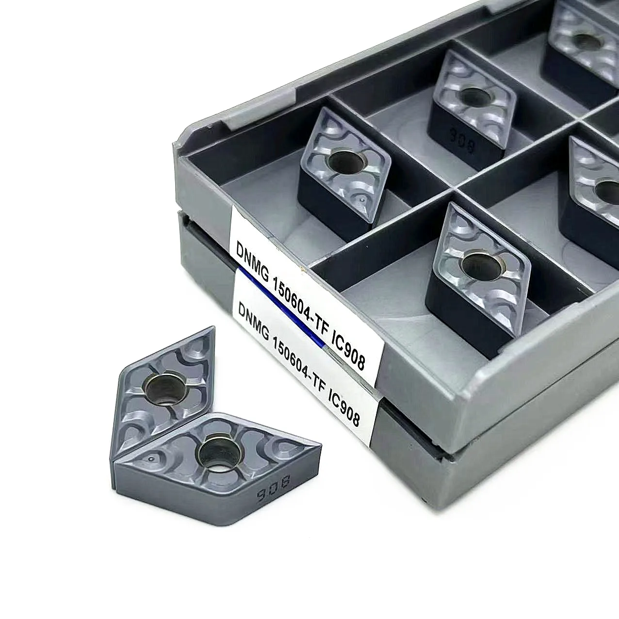 10PCS DNMG150604 TF IC907 IC908 External Turning Tools Carbide insert DNMG150608 TF IC907 IC908 turning insert CNC Lathe Cutter