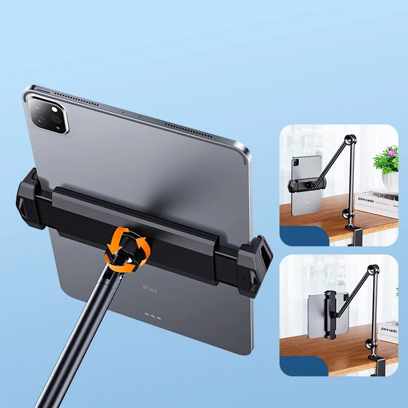 Imagem -04 - Suporte Portátil e Dobrável Preguiçoso Móvel Suporte Ajustável do Telefone Alumínio Gooseneck Tablet pc Stands para Apple Ipad e Ipad