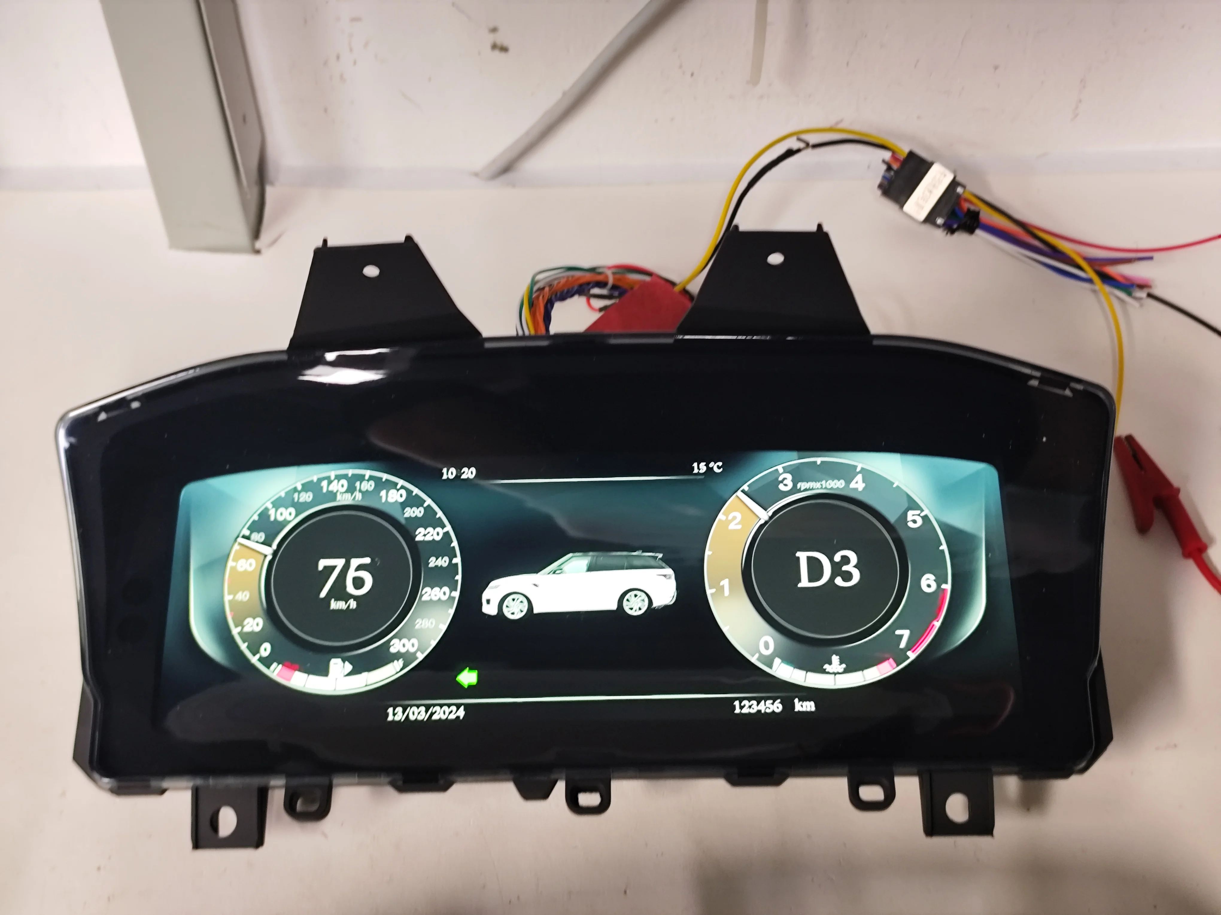 12.3 Inch Digital Instrument Cluster LCD Cluster For Land Rover Discovery 5 2017-2021 Smart Speedometer Odometer Display Stereo