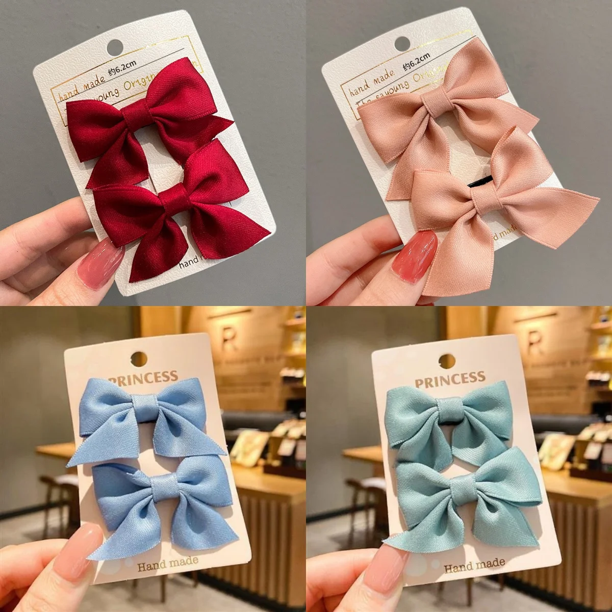 

Милые заколки для волос с красным узлом, аксессуары для волос для девочек, детские заколки, детские зажимы для волос, милые украшения для волос для девочек