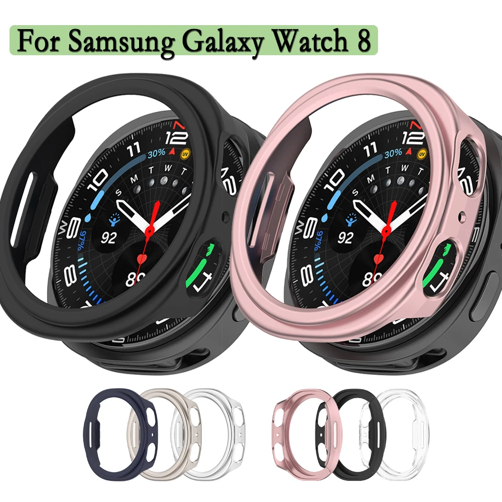 Cover For Samsung Galaxy Watch 8 Hollow PC Hard Protective Case Protection Watch Decoration Shell For Galaxy Watch 8