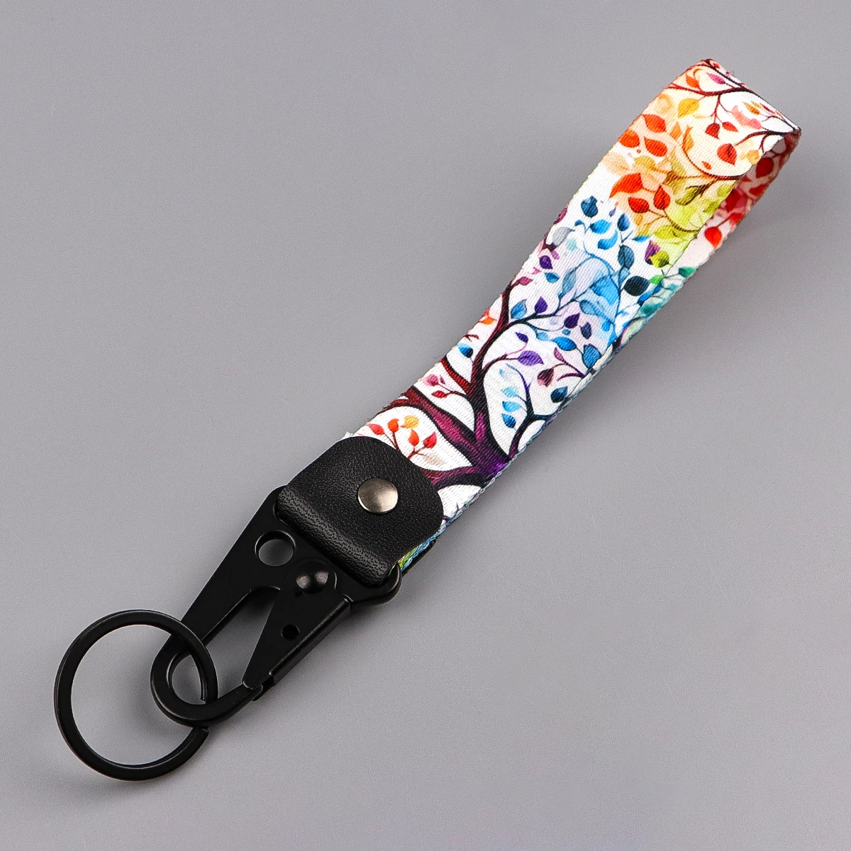 خمر الزهور نمط المفاتيح القط الأسود المفاتيح للنساء الرجال حلقات المفاتيح الفن قصيرة الحبل العلامات الرئيسية تأثيري اكسسوارات الهدايا #4