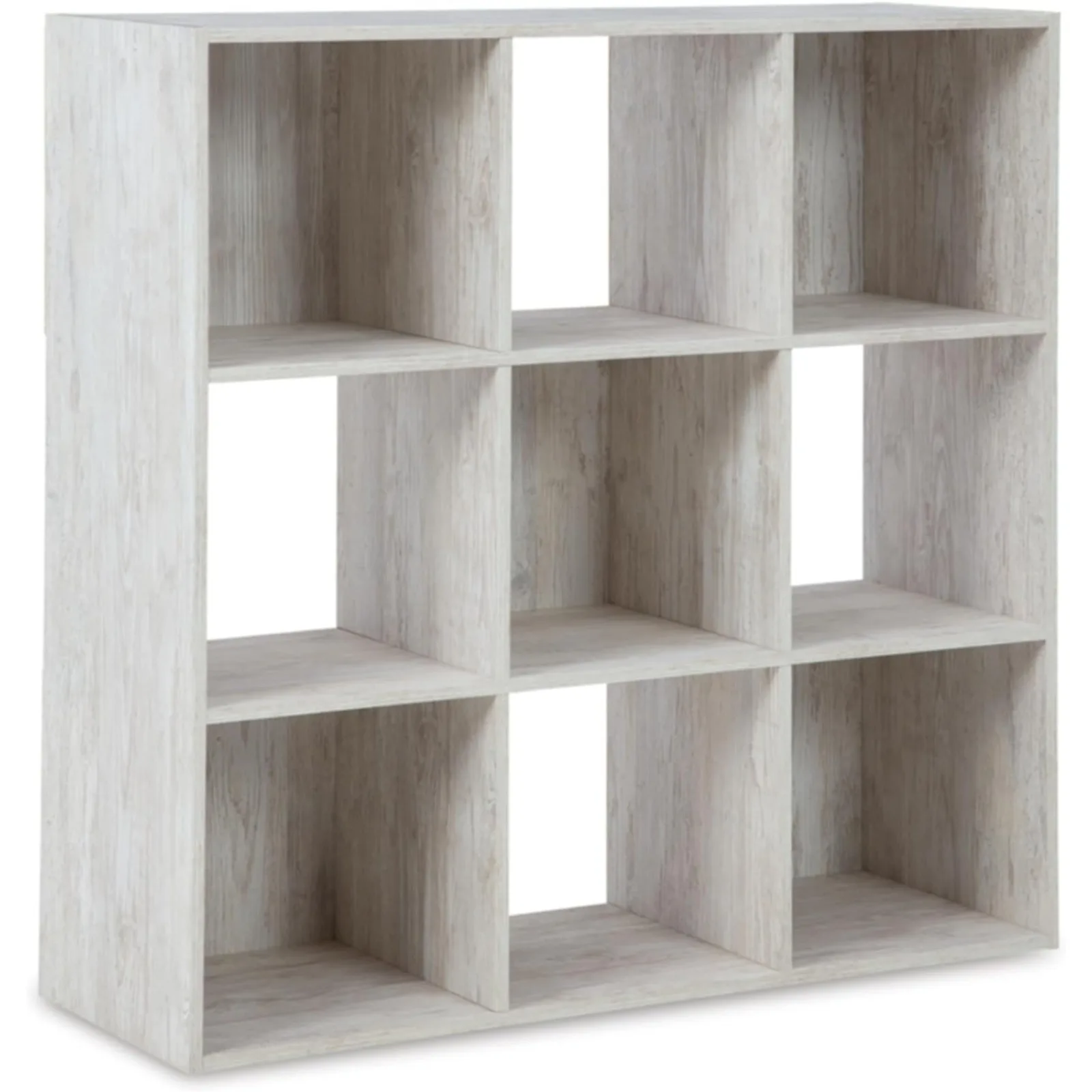 

Paxberry Coastal 9 Cube Storage Organizer or Bookcase, Whitewash