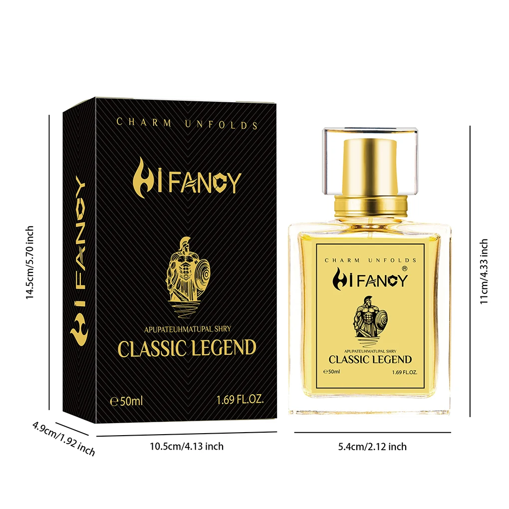 Hi.Fancy 50 مل عطر طويل الأمد للجنسين عطر طازج نكهة كولونيا يؤرخ عطر بحري دائم هدايا عيد الميلاد