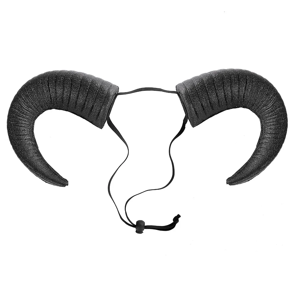 Funny Adjustable Cow Horn Headdress Costume Props Halloween Carnival Party Spooky Props