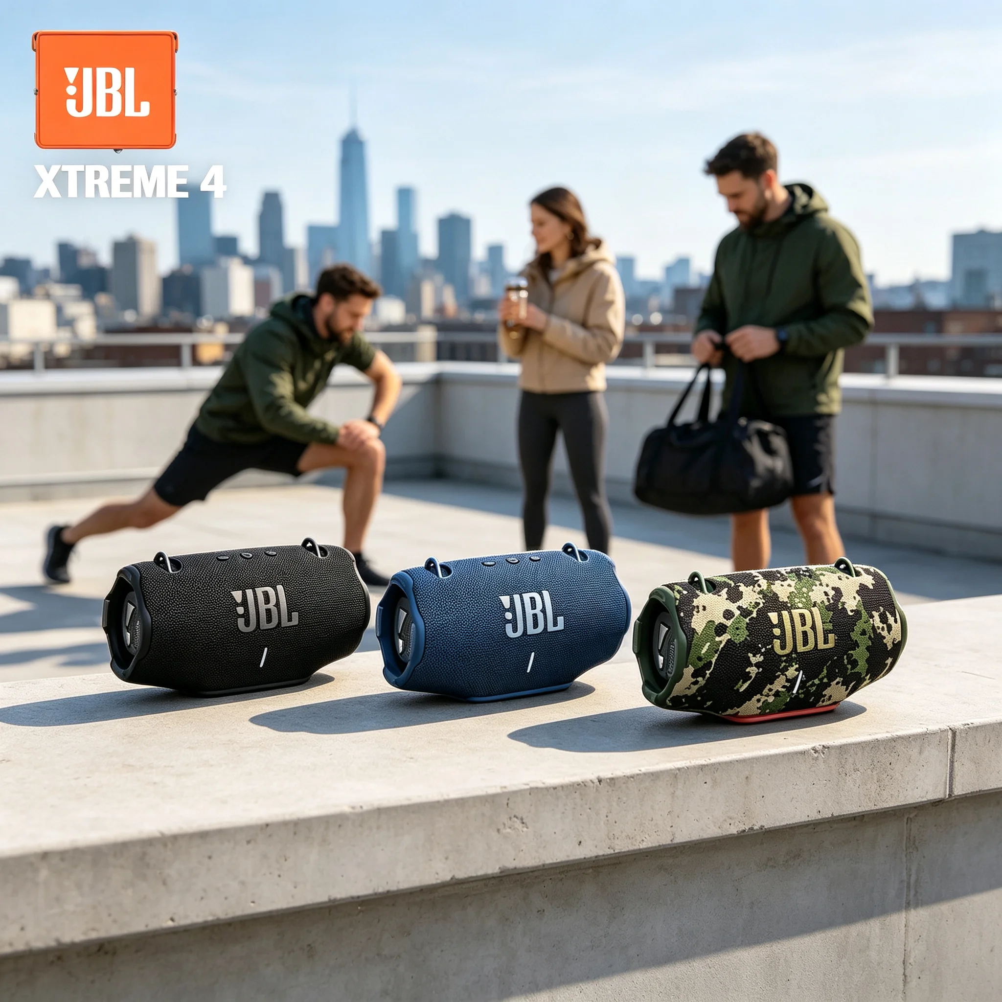JBL XTREME4 Heavy Bass Portable Speaker 24 Hours Battery Life, Rugged Design With Shoulder Strap For Outdoor Events