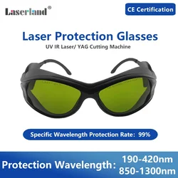 Gafas de protección de procesamiento láser de fibra de grado Industrial, seguridad para máquina de corte de grabado, soldadura, 1064nm