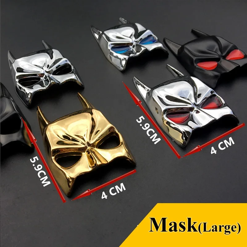 3D Cool Metal Bat Car Logo Car Sticker Car Shape Metal Bat Emblem Emblem Tail Sticker Motorcycle Car Accessories Car