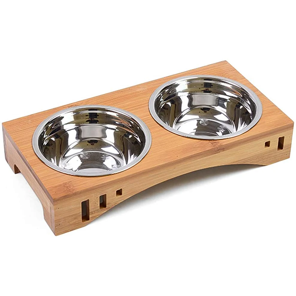 

New Product Elevated Dog cat Bowls Adjustable Raised Pet Bowl Stand Feeder Anti slip Non Toxic