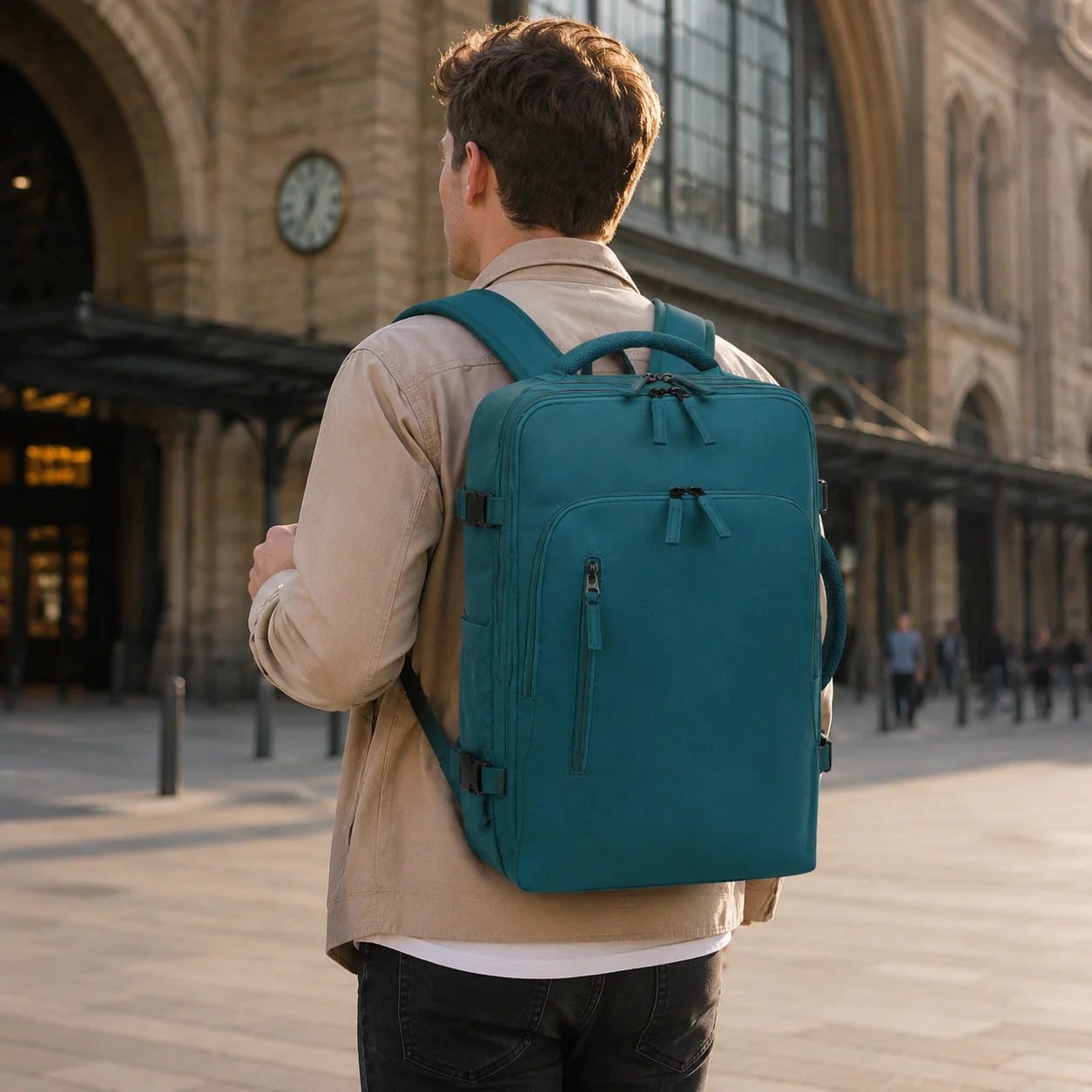 Expandable Travel Backpack 40L Carry On Bag for Men Women 15.6 Inch Laptop Bag Water Resistant for Business Trips Weekend Travel