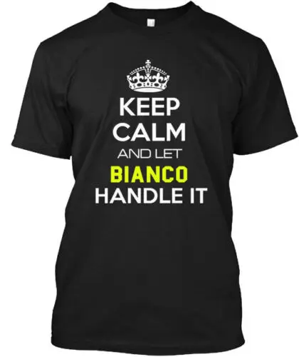 Bianco Calm T-Shirt Made in the USA Size S to 5XL