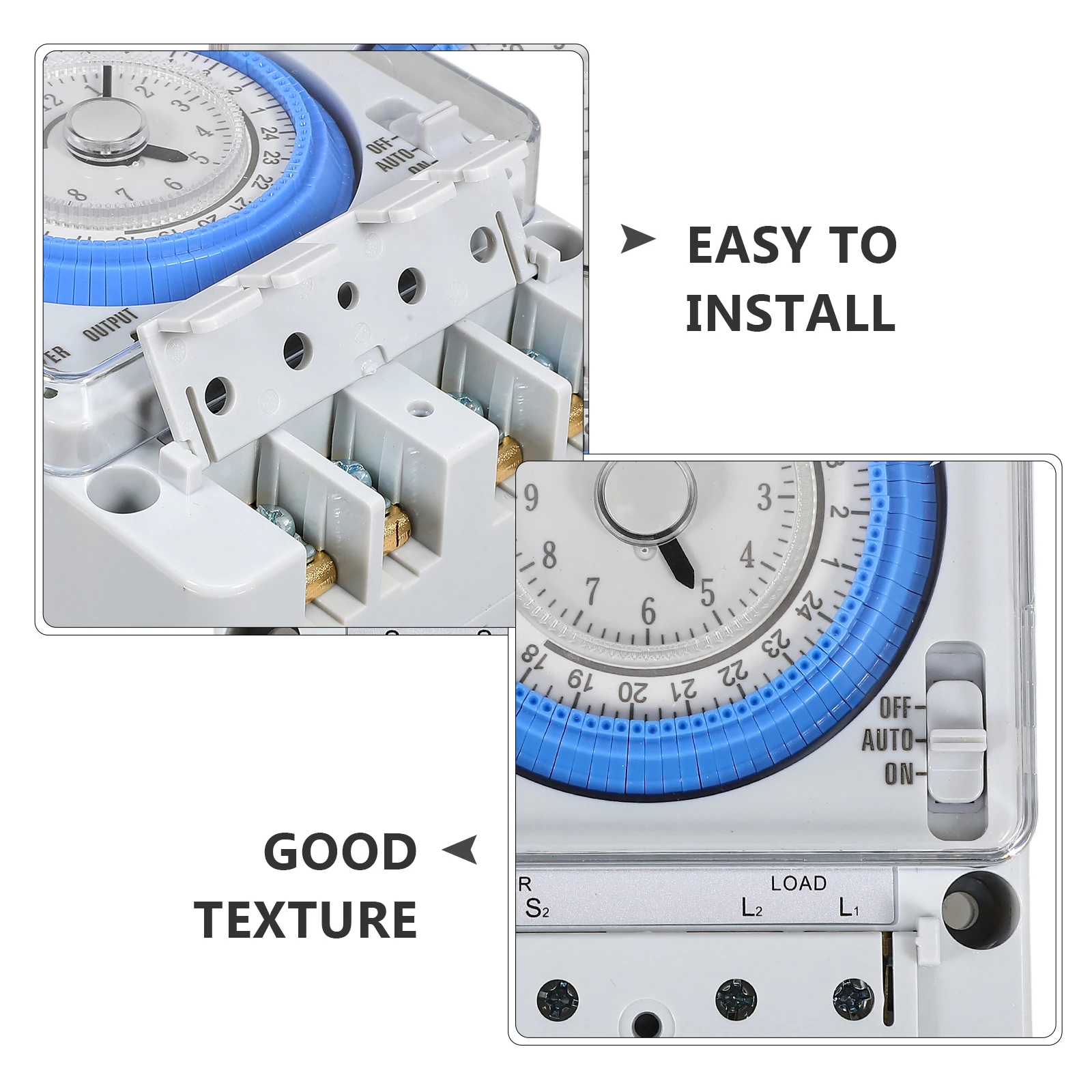 

Mechanical Kitchen Timer Industrial Timer White 12Vac/Dc Precise Portable Timing Device For Home Baking Cooking Pancakes