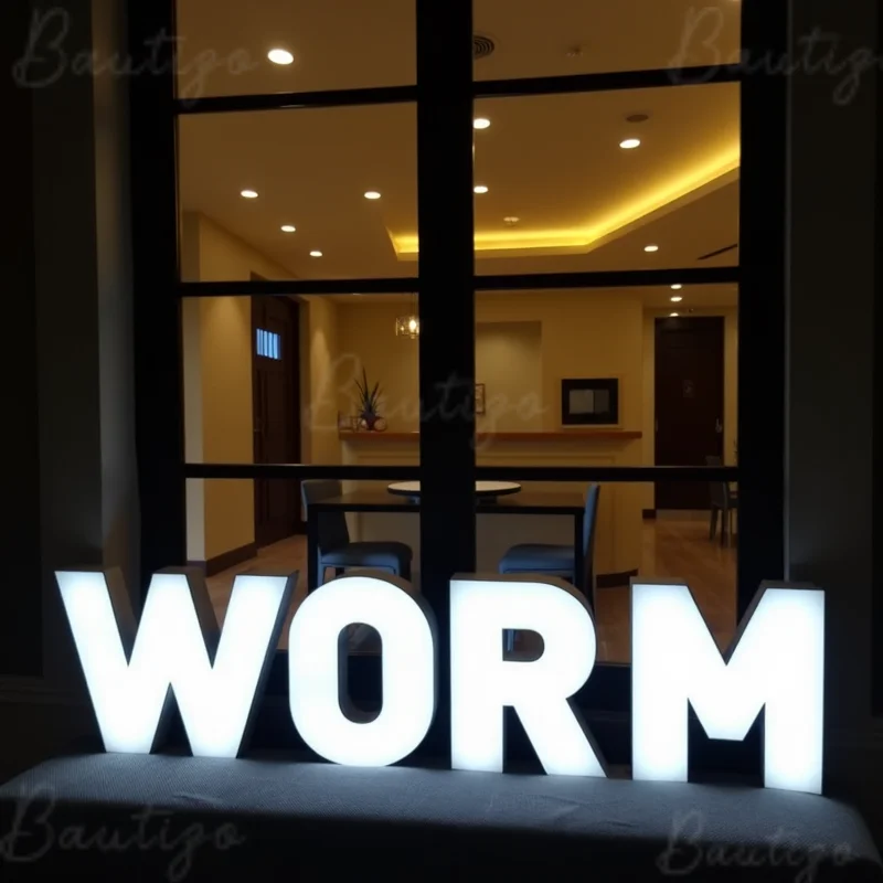 Custom 3D LED Metal Letters Sign For Business Storefront Outdoor Waterproof Illuminated Frontlit Light Up Advertising Signage