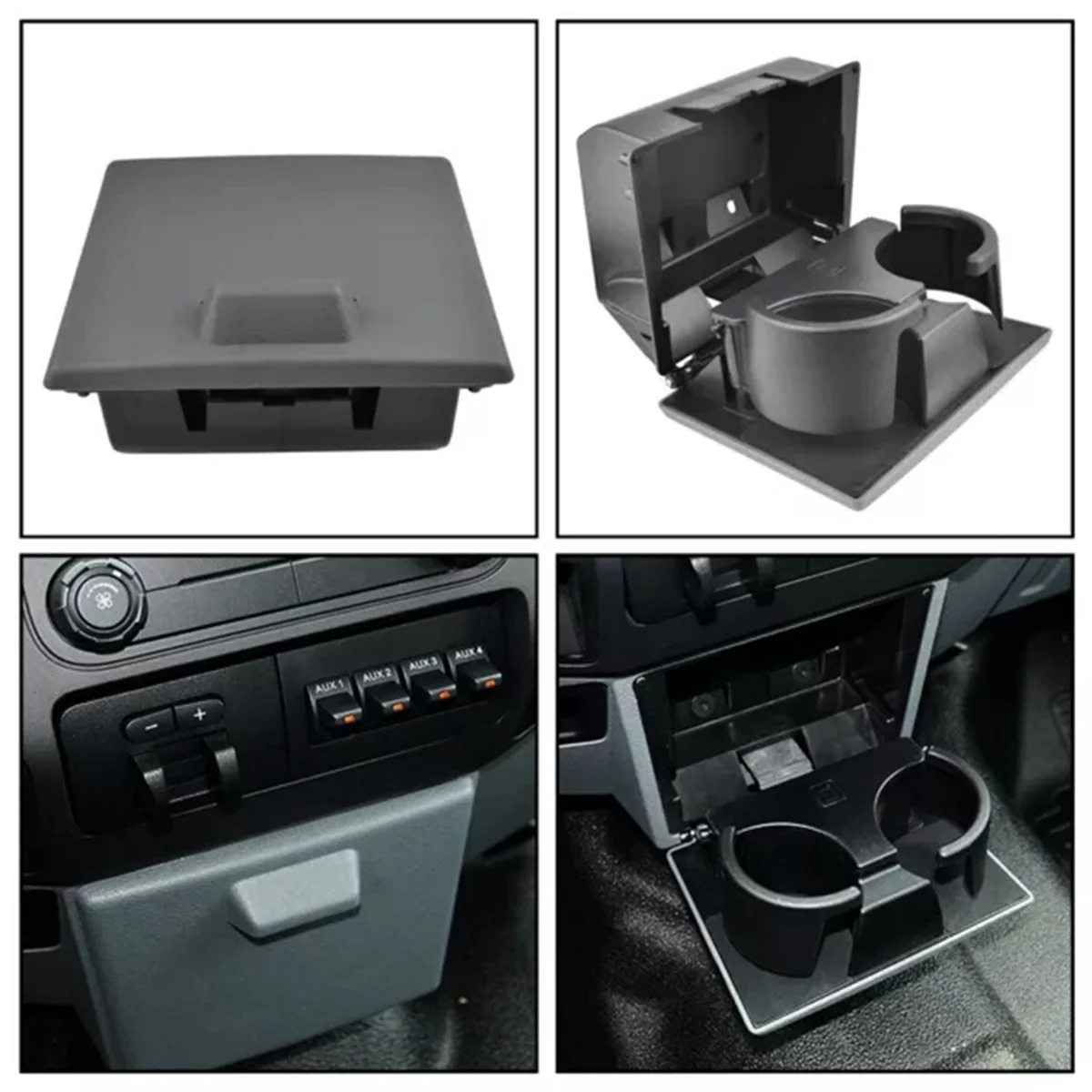 Water Cup Holder Dashboard Cup Holder 8C3Z-2513562-AC 8C3Z2513562AC for Ford F250 F350 F450 F550 Car Drink Holder