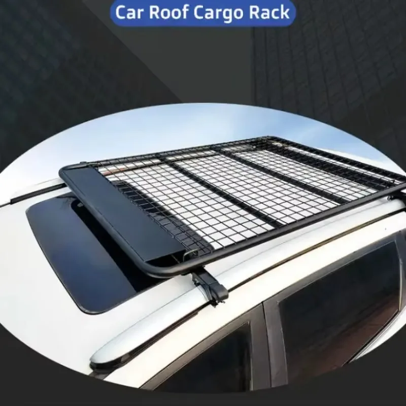 Convenient SUV Roof Luggage Carrier With Steel Roof Rack Basket Exterior Accessories For Car Mounting Ladder Hitch And Luggage