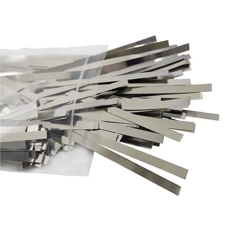 50pcs Nickel Plated Steel Strip Nickel Plate Strap Strip Sheets For 18650 Battery Spot Welding Machine Welder Spot Welder
