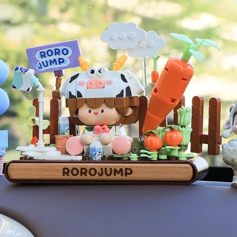 صندوق فيرمى صلصة اللحم صندوق عطري خشبي لبنات البناء ألعاب تجميع كاواي هدايا ديكور سطح المكتب لبنات البناء