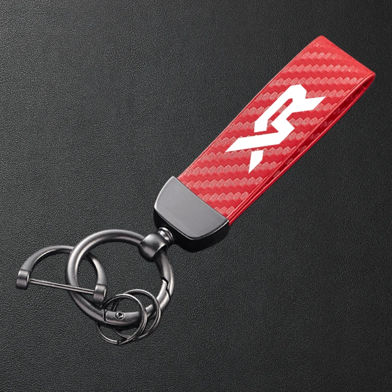 High-Grade Motorcycle Carbon Fiber Patterned Keychain Metal Keyring For HONDA XR 600R 650R 250L XR400 XR250 XR230 Accessories