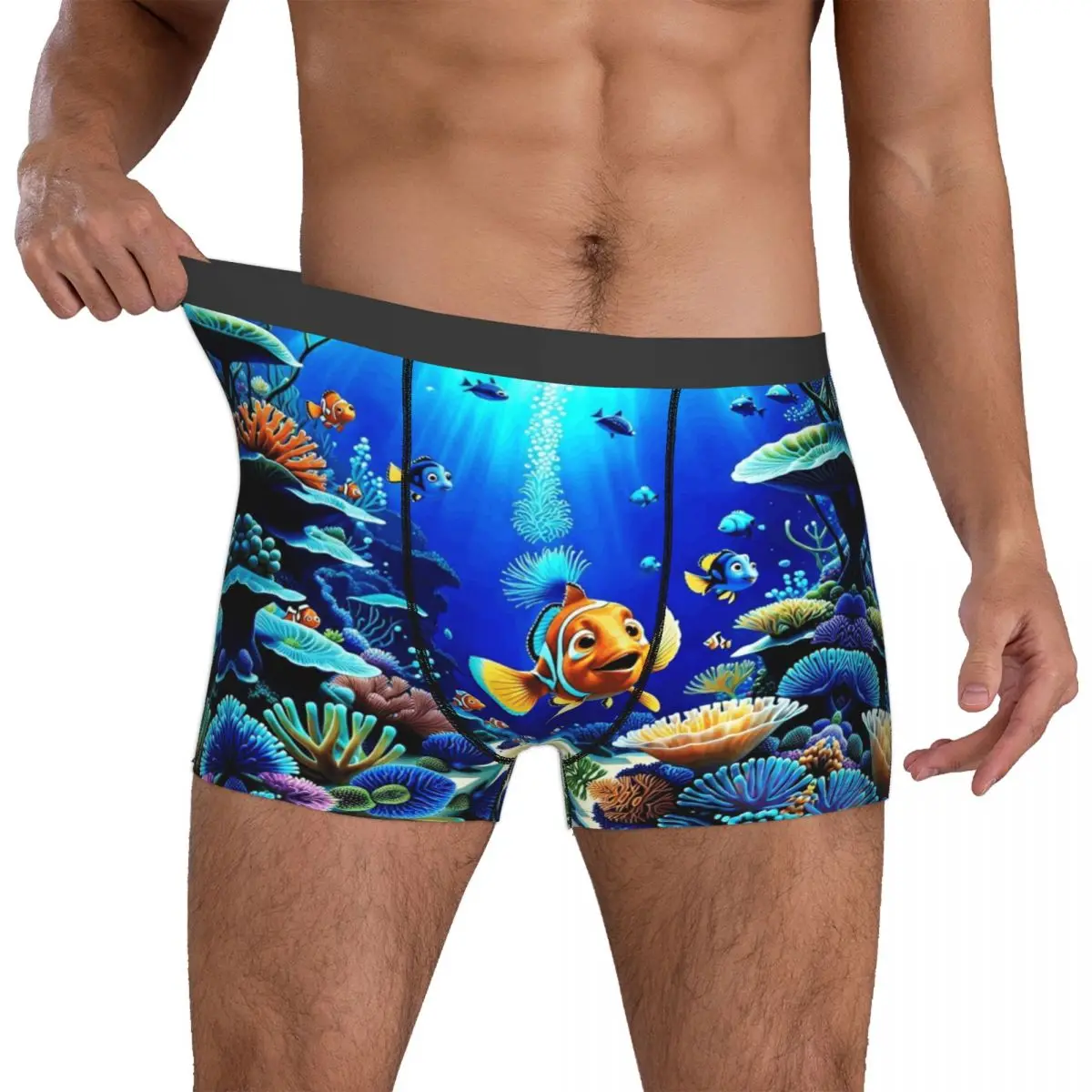 

Мужские трусы-боксеры Custom Findinges Anime Nemoes, крутые трусы-брифы Nemo