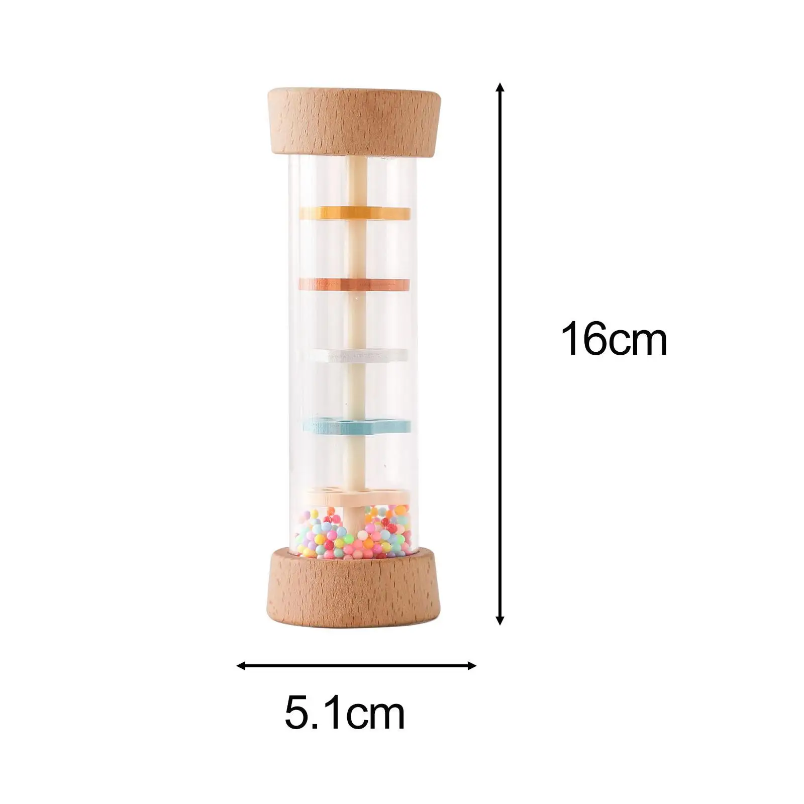 Montessori Toy Rainstick Teaching Aid Preschool Learning Toy Musical Toy Baby