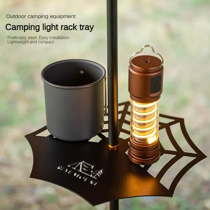 Portable Lantern Hanger Camping Camping Bowl Holder Multifunction Bowl Tray Water Storage Cutlery Storage Rack For Light