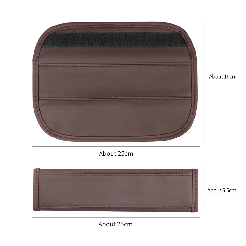 Leather Car Seat Belt Shoulder Covers Accessories for Baic Beijing BJ30 BJ40 BJ80 BJ90 U7 X7 Senova X25 X35 X55 X65 EX5 EU5 EC5