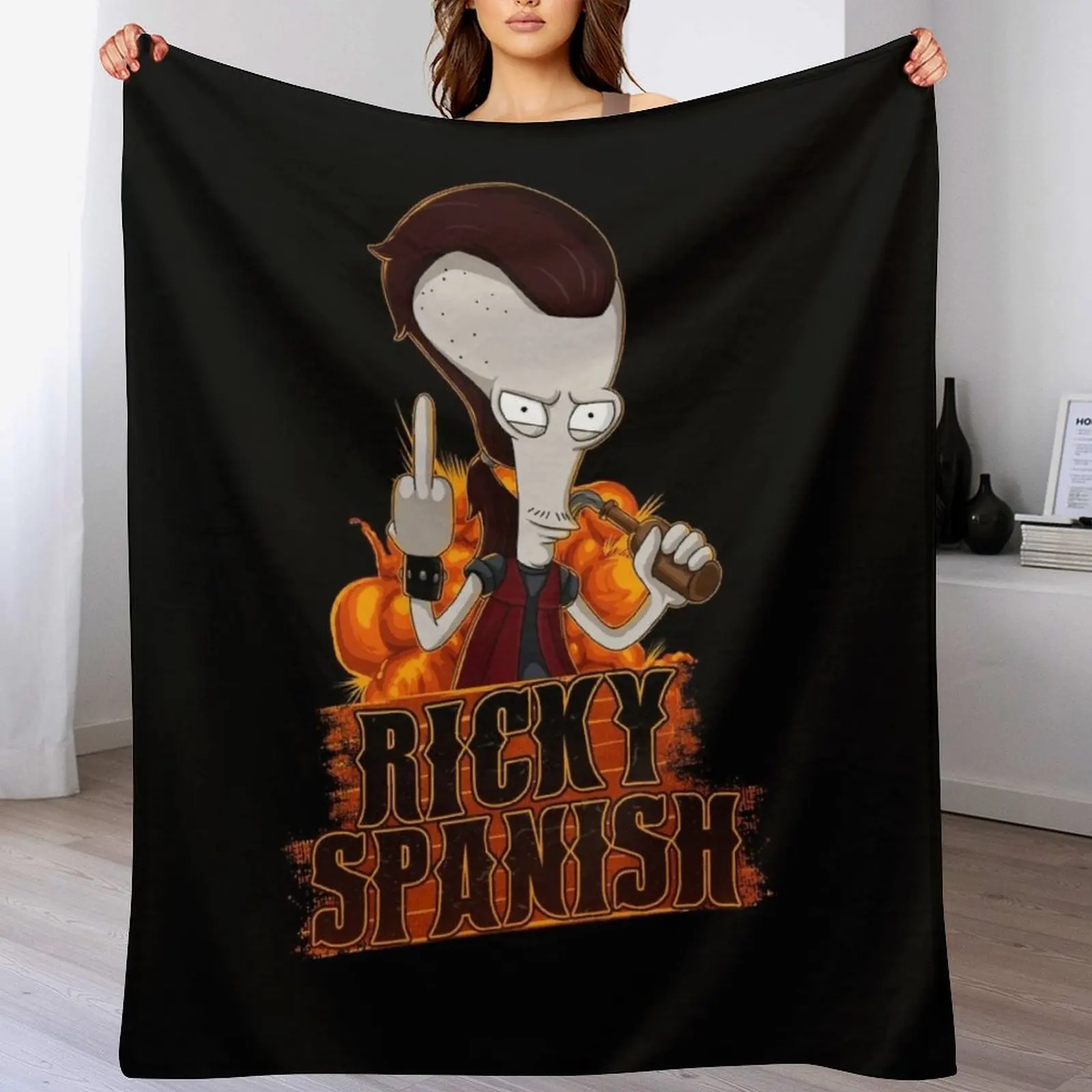 

Ricky Spanish Throw Blanket Decorative Beds Furry Picnic Decorative Throw Blankets