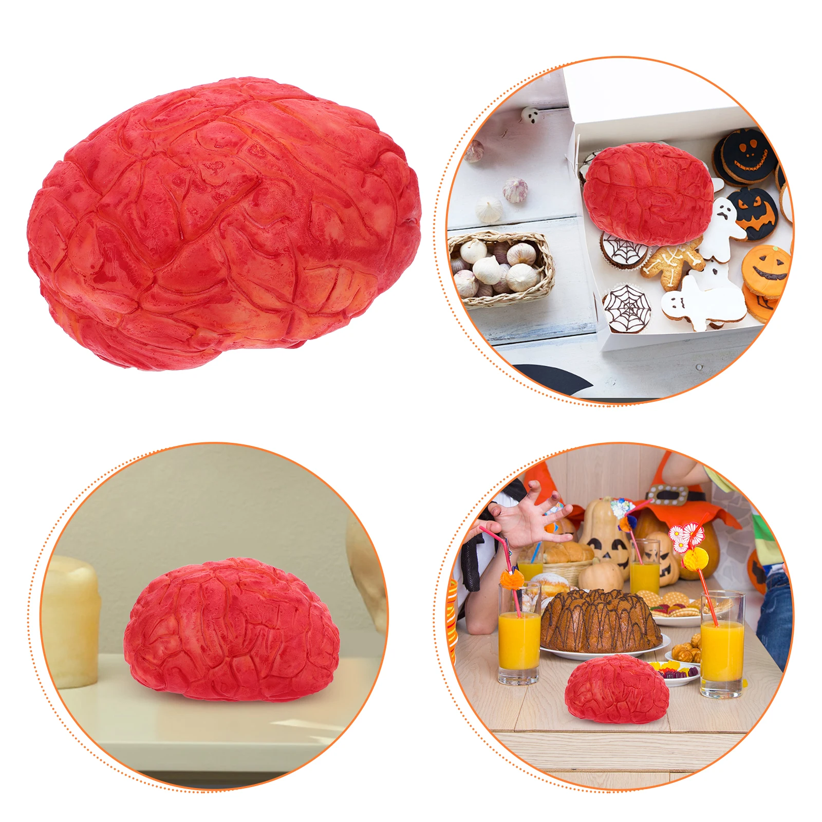 

Fake Body Parts Simulated Brain Props Bloody Halloween Decorations Artificial Gory
