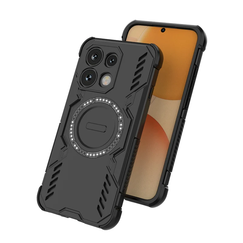 Magnetic Attraction Piece For Oppo Reno16 Pro Global Case Heat Dissipation Phone Case For Reno16 5G China чехол Funda Back Cover