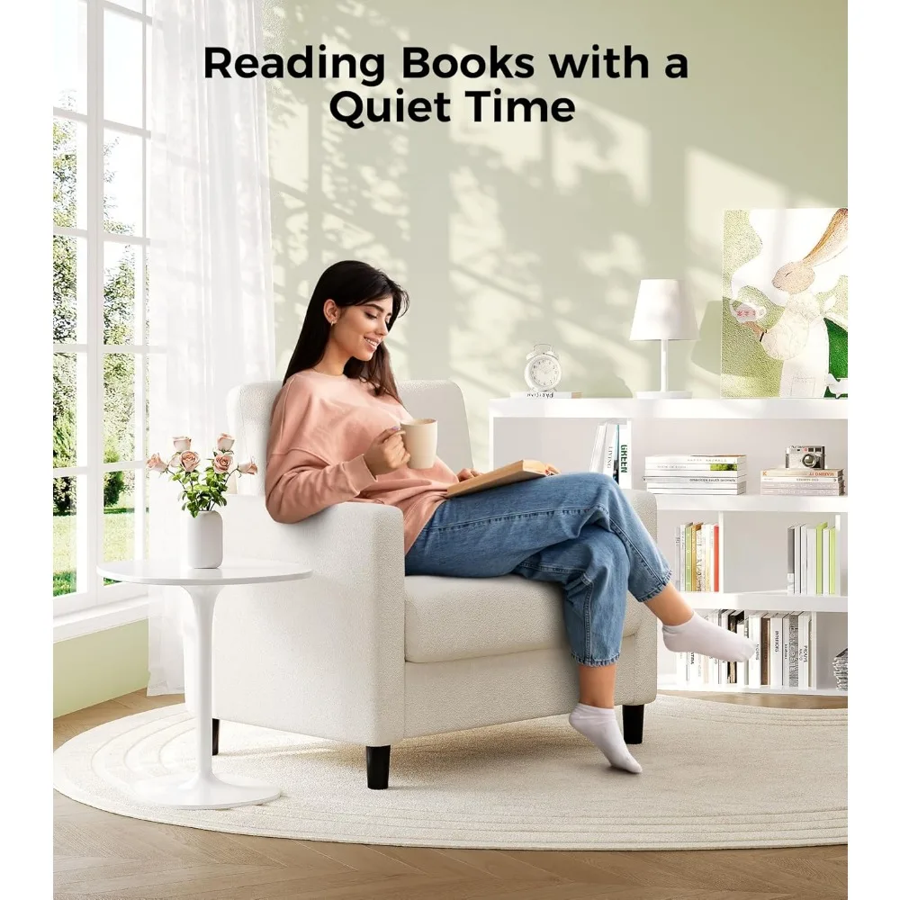 كراسي بذراع مريحة لغرفة المعيشة - إعداد بدون أدوات، كرسي قراءة لغرفة النوم، أثاث مصنوع بالكامل من الخشب #6