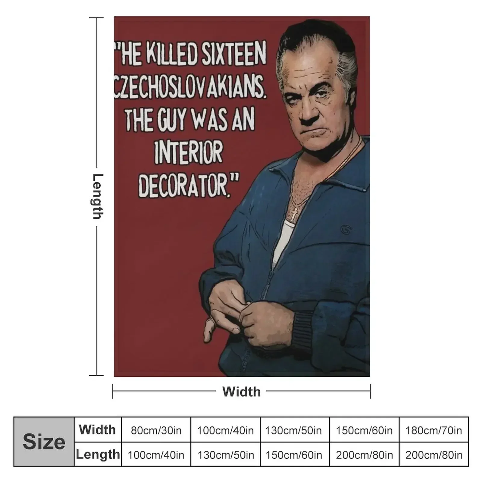 Sopranos - Paulie Walnuts Throw Blanket Furrys Nap Hairy Flannel Fabric For Sofa Thin Summer Blankets
