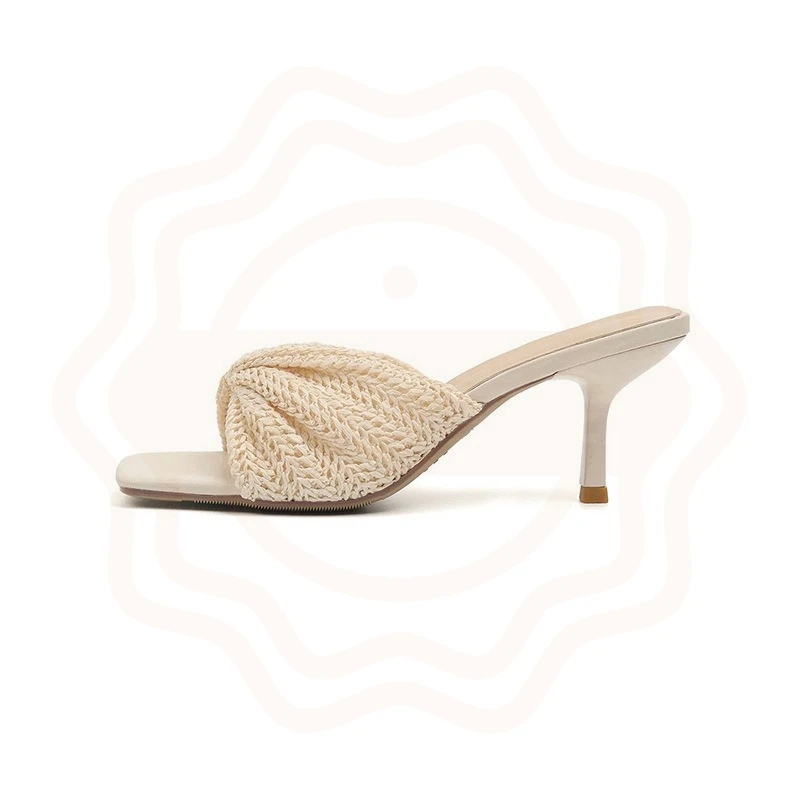 Women's Shoes Handmade Square Head High Heeled Sandals for Woman Fashion Vacation Casual Shoes Designer Shoes Sandalias De Mujer