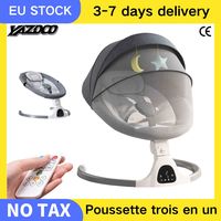 Rocking Baby Bed Electric Luxury Electric Swing Shaker Recliner Baby Auto Swing Chair Five-point Seat Belt With Remote Control