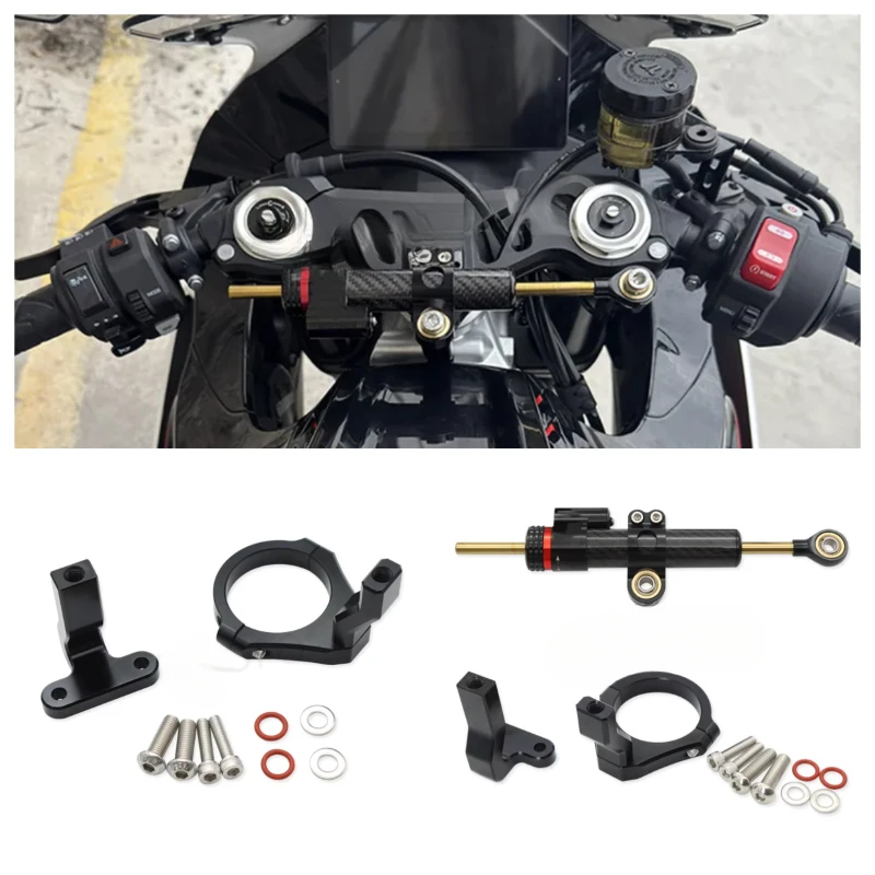 Motorcycle Modification Parts Direction Titanium Ruler CNC Steering Damper Handlebar Stabilizer Safety Control for ZONTES 703RR