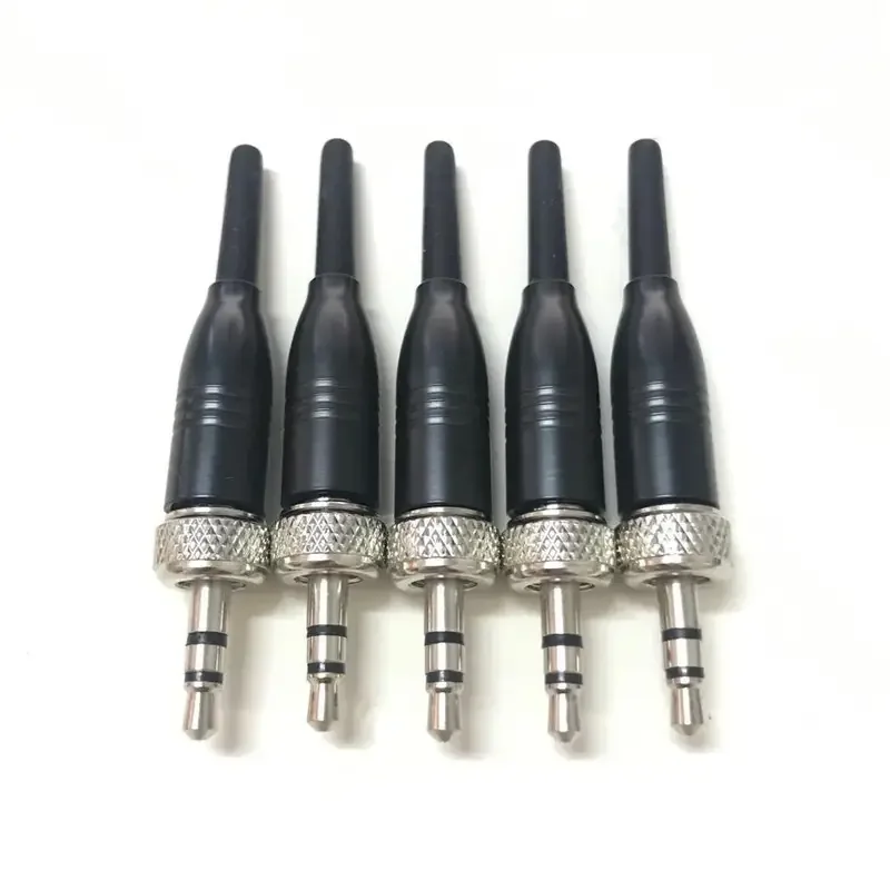 

5pcs 1/8in. Lock Microphones Connector for Sennheiser Sony Headset Lavalier Mic