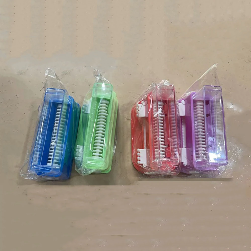 10pcs Dental Micro Brush Holder Box Disposable Microbrush Applicators Dispenser Dental Clean Cotton Swab Box