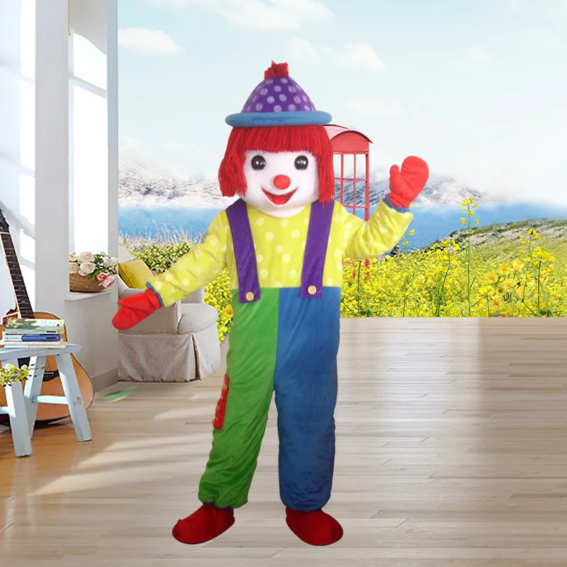 New Clown Mascot Costume Cosplay Clown Mascotte Fancy Dress Character Carnival Halloween Christmas Celebration Animal Costume