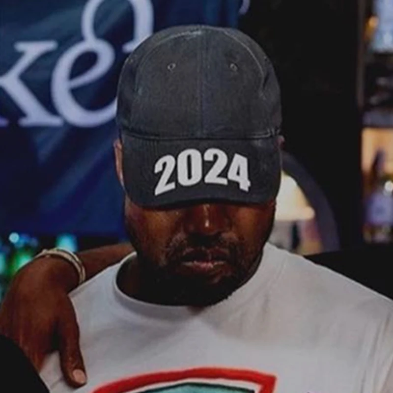 

High Street Kanye 2024 Printing Caps Men Women Casual Fashion Hats Streetwear Male Baseball Cap Hat
