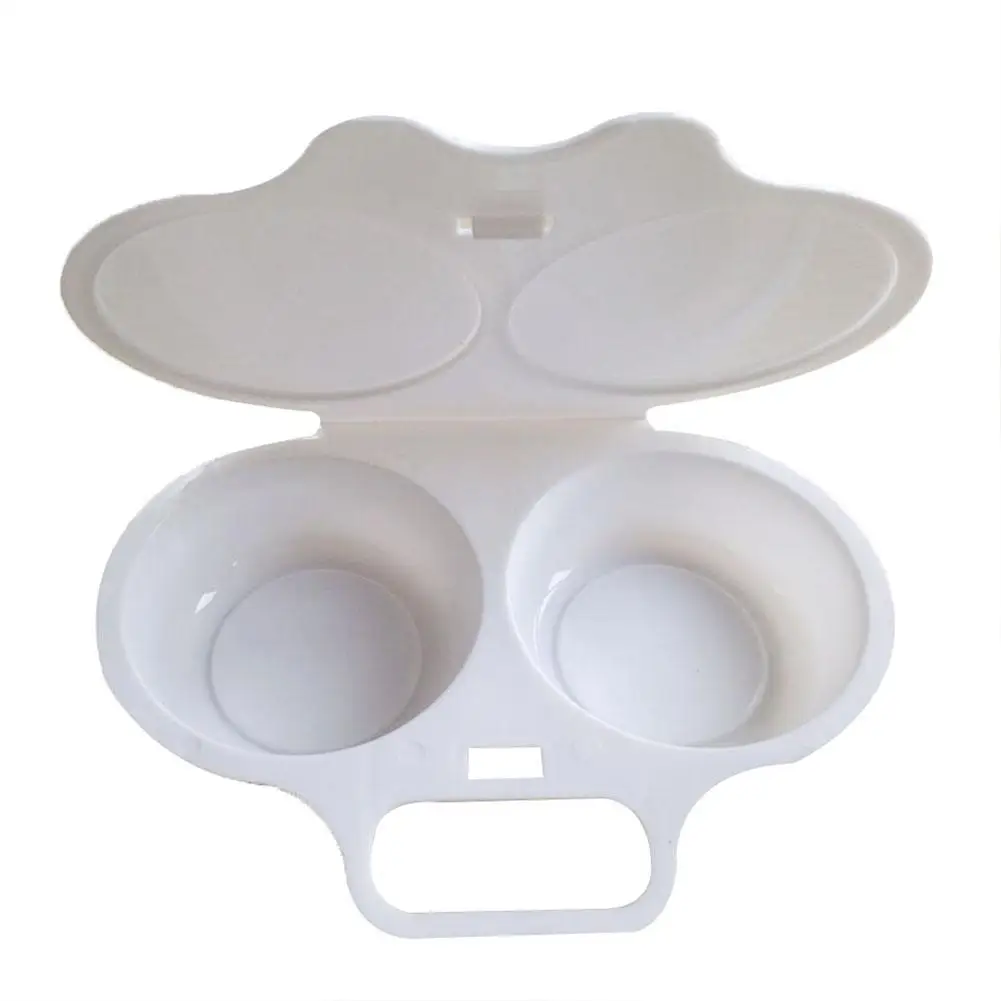 Microwave Egg Cooker PP Plastic Bento Box 16x11.5x3cm Non-Toxic Odorless for Home Kitchen Hotel Baking Tools Easy Clean