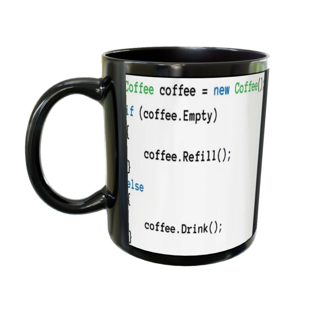 

Coffee code Black Ceramics Coffee Mugs Tea Cup Milk Cups Gifts Drinkware Coffeeware 11oz/325ML